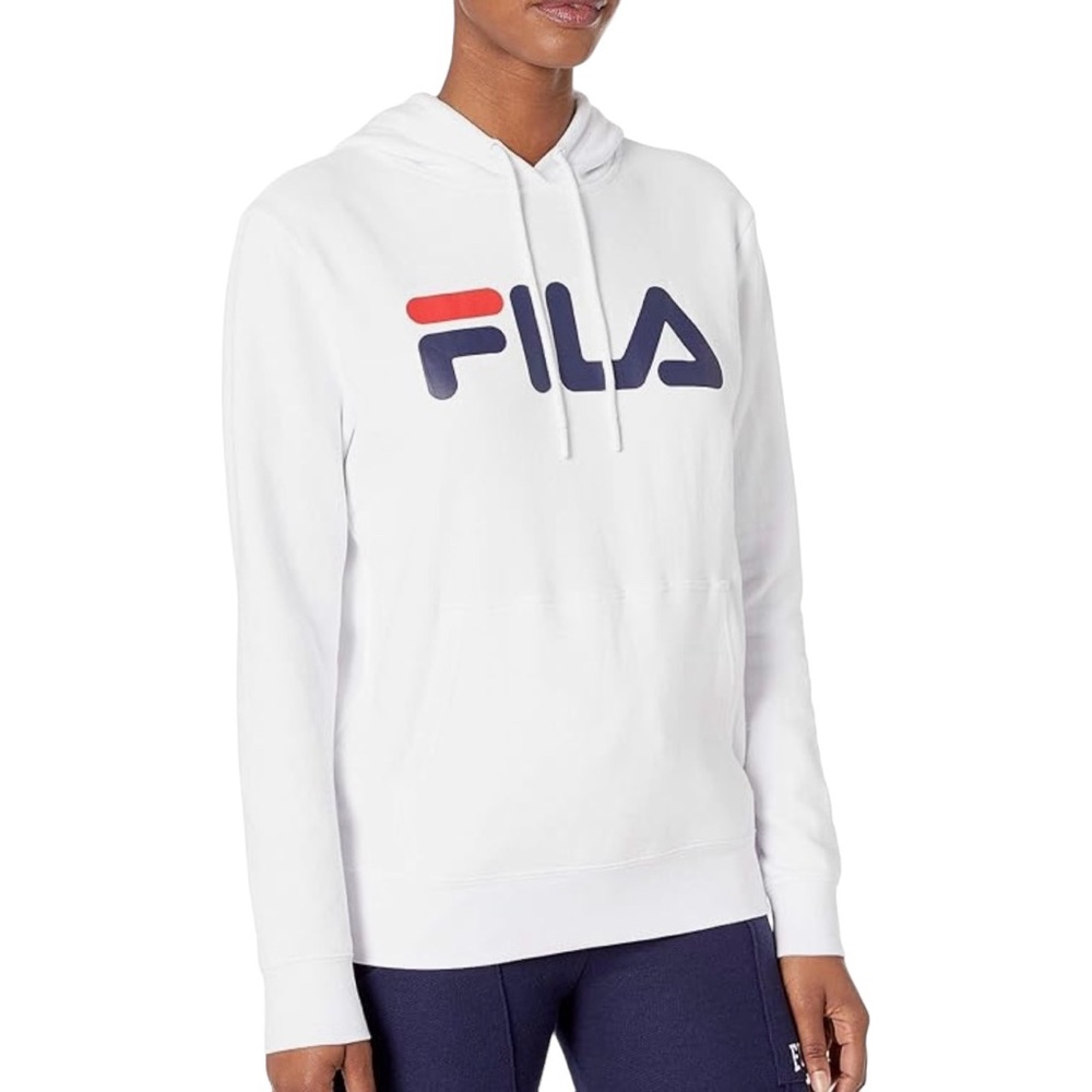 Fila Lucy Logo White Hoodie Size 1X